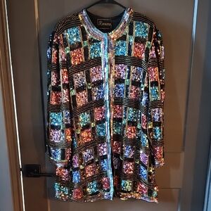 Vintage Ramana Sequin Women's Blazer